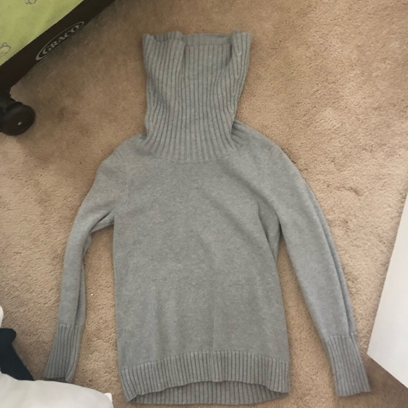 Wines flip down gray sweater - Picture 3 of 3